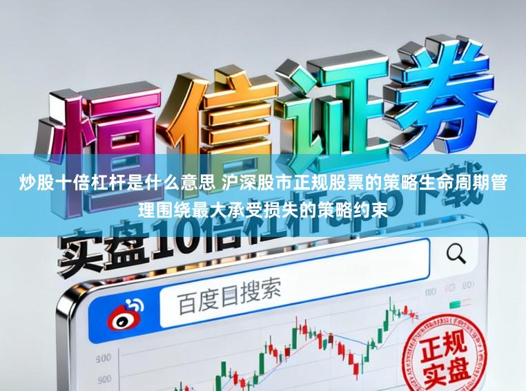 炒股十倍杠杆是什么意思 沪深股市正规股票的策略生命周期管理围绕最大承受损失的策略约束